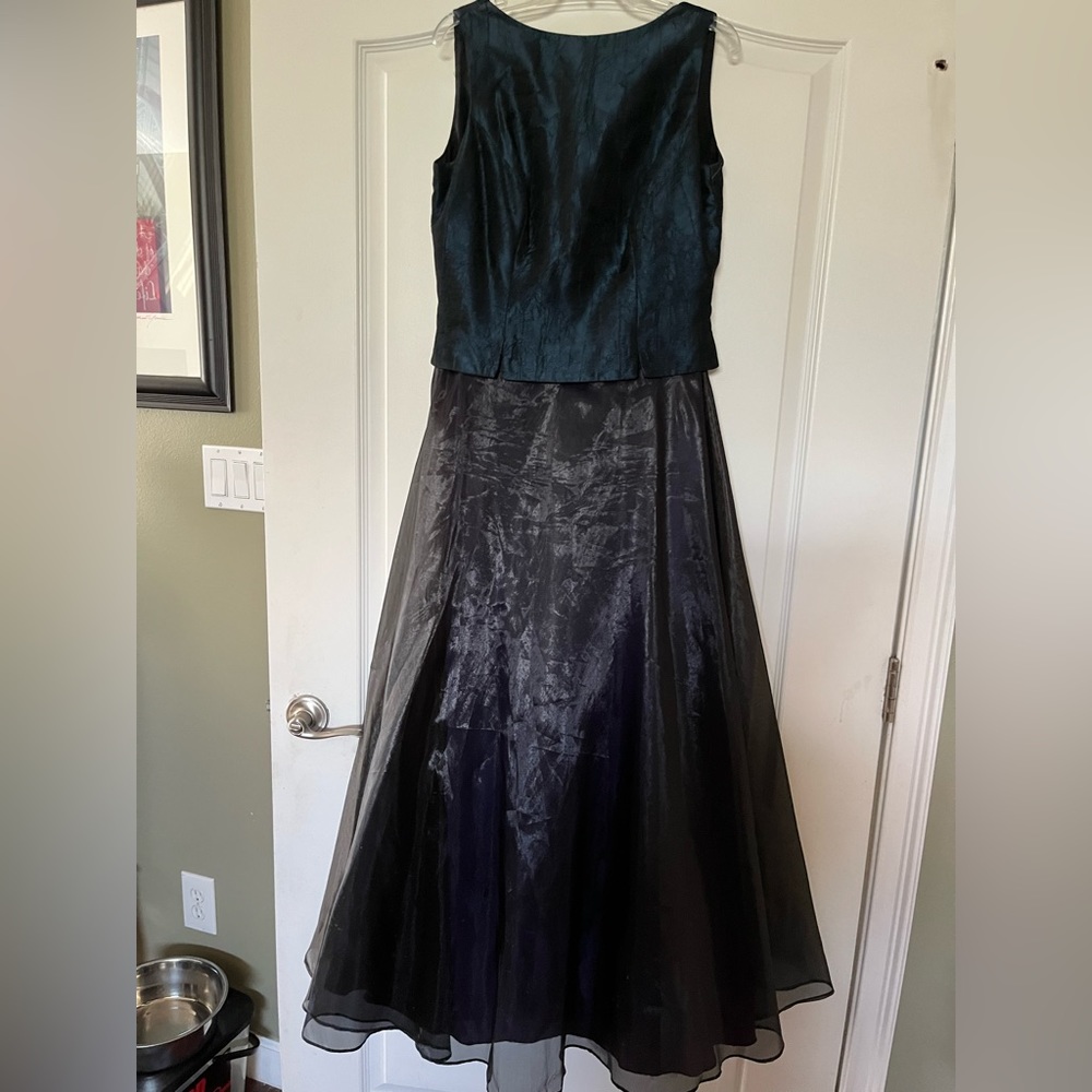 JS Collections navy cocktail dress, size 8.